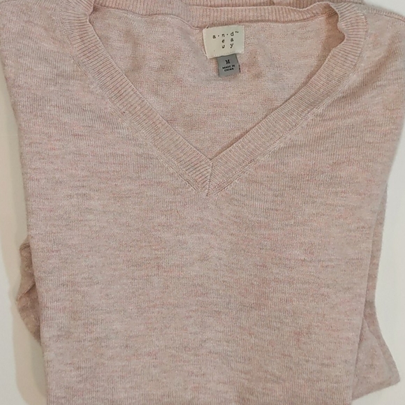 A.n.deway pink v neck sweater - Picture 1 of 7